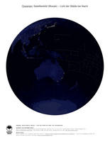 #7 Landkarte Ozeanien: Licht der Städte bei Nacht (mit Staatsgrenzen)