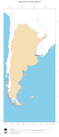 #2 Landkarte Argentinien: Politische Staatsgrenzen und Hauptstadt (Umrisskarte)