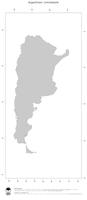 #1 Landkarte Argentinien: Politische Staatsgrenzen (Umrisskarte)