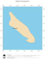 #2 Landkarte Aruba: Politische Staatsgrenzen und Hauptstadt (Umrisskarte)