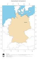 #2 Landkarte Deutschland: Politische Staatsgrenzen und Hauptstadt (Umrisskarte)