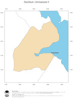 #2 Landkarte Dschibuti: Politische Staatsgrenzen und Hauptstadt (Umrisskarte)