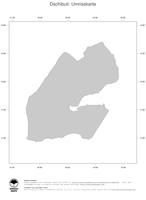 #1 Landkarte Dschibuti: Politische Staatsgrenzen (Umrisskarte)