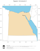 #2 Landkarte AEgypten: Politische Staatsgrenzen und Hauptstadt (Umrisskarte)