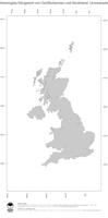 #1 Landkarte Grossbritannien und Nordirland: Politische Staatsgrenzen (Umrisskarte)