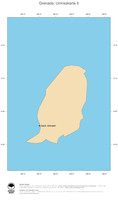 #2 Landkarte Grenada: Politische Staatsgrenzen und Hauptstadt (Umrisskarte)