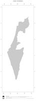 #1 Landkarte Israel: Politische Staatsgrenzen (Umrisskarte)