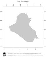#1 Landkarte Irak: Politische Staatsgrenzen (Umrisskarte)