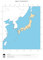 #2 Landkarte Japan: Politische Staatsgrenzen und Hauptstadt (Umrisskarte)