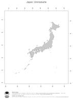 #1 Landkarte Japan: Politische Staatsgrenzen (Umrisskarte)