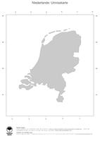 #1 Landkarte Niederlande: Politische Staatsgrenzen (Umrisskarte)