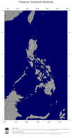 #4 Landkarte Philippinen: schattiertes Relief, Staatsgrenzen und Hauptstadt