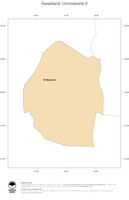 #2 Landkarte Swasiland: Politische Staatsgrenzen und Hauptstadt (Umrisskarte)