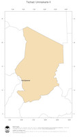 #2 Landkarte Tschad: Politische Staatsgrenzen und Hauptstadt (Umrisskarte)