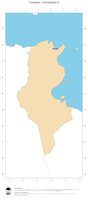#2 Landkarte Tunesien: Politische Staatsgrenzen und Hauptstadt (Umrisskarte)