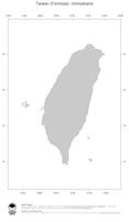 #1 Landkarte Taiwan: Politische Staatsgrenzen (Umrisskarte)