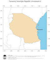 #2 Landkarte Tansania: Politische Staatsgrenzen und Hauptstadt (Umrisskarte)