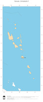 #2 Landkarte Vanuatu: Politische Staatsgrenzen und Hauptstadt (Umrisskarte)