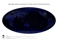 #41 Map World: City Night Lights (with National Boundaries)