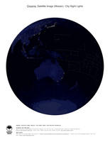 #7 Map Oceania: City Night Lights (with National Boundaries)