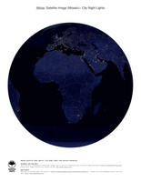 #7 Map Africa: City Night Lights (with National Boundaries)
