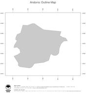 #1 Map Andorra: political country borders (outline map)