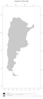 #1 Map Argentina: political country borders (outline map)