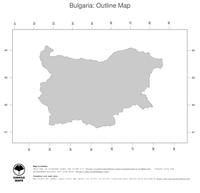 #1 Map Bulgaria: political country borders (outline map)