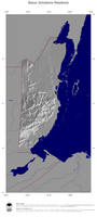 #4 Map Belize: shaded relief, country borders and capital