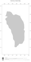 #1 Map Dominica: political country borders (outline map)