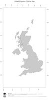 #1 Map United Kingdom: political country borders (outline map)