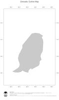 #1 Map Grenada: political country borders (outline map)