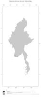 #1 Map Myanmar: political country borders (outline map)