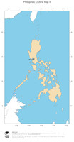 #2 Map Philippines: political country borders and capital (outline map)