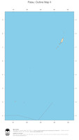 #2 Map Palau: political country borders and capital (outline map)