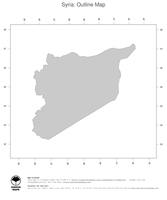 #1 Map Syria: political country borders (outline map)