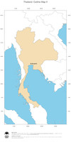 #2 Map Thailand: political country borders and capital (outline map)