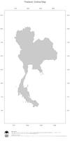 #1 Map Thailand: political country borders (outline map)