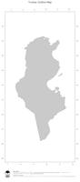 #1 Map Tunisia: political country borders (outline map)