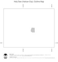 #1 Map Holy See Vatican City: political country borders (outline map)