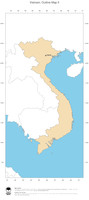 #2 Map Vietnam: political country borders and capital (outline map)