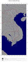 #4 Map Vietnam: shaded relief, country borders and capital