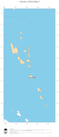 #2 Map Vanuatu: political country borders and capital (outline map)
